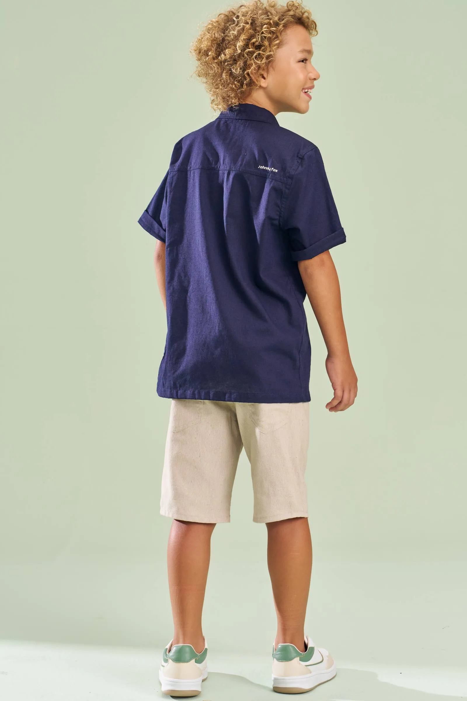 Bermuda em Tecido Eco com Elastano  78485 Johnny Fox