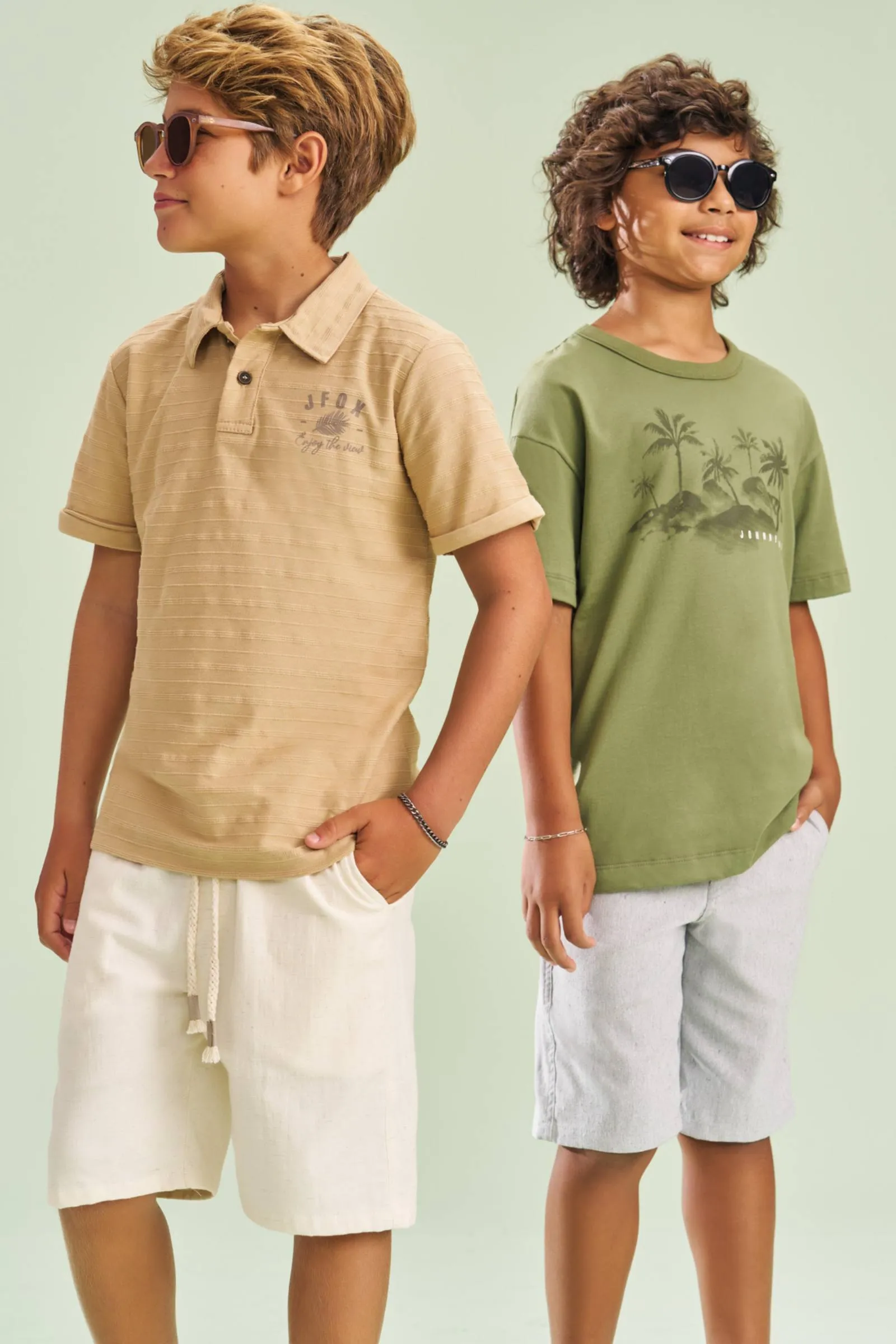 Bermuda em Tecido Eco com Elastano  78485 Johnny Fox