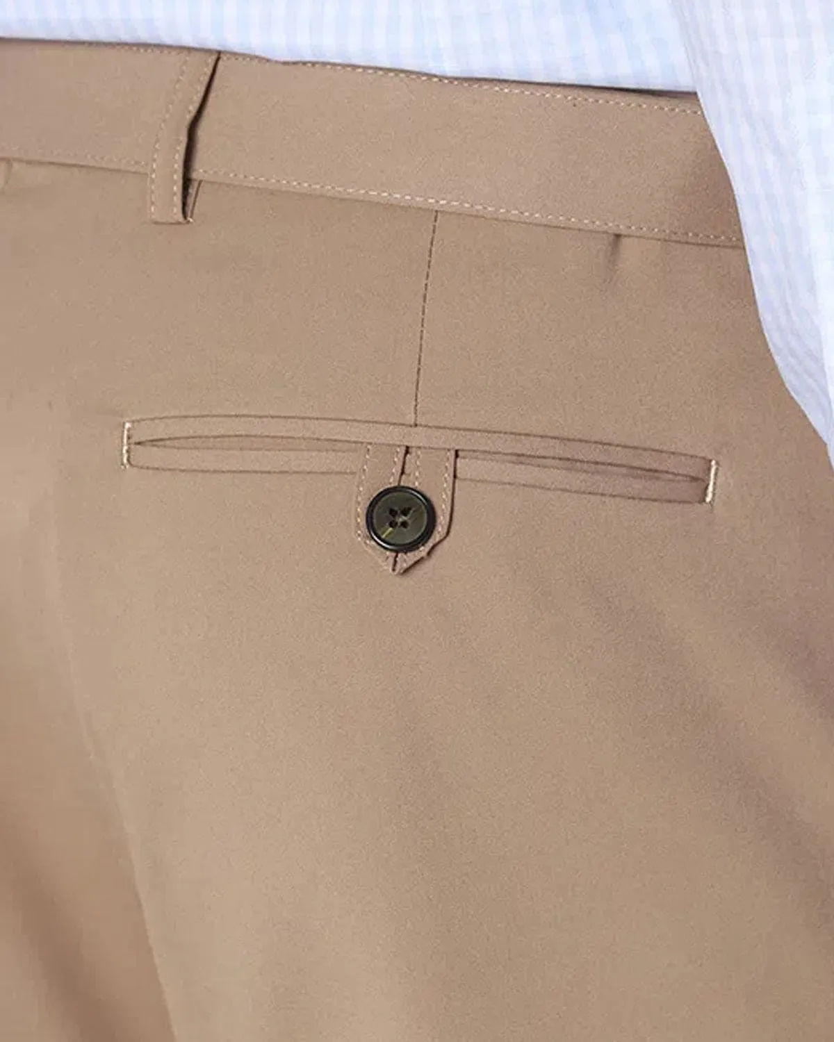 Calça Alfaiataria Super Slim Pv Caqui Aramis