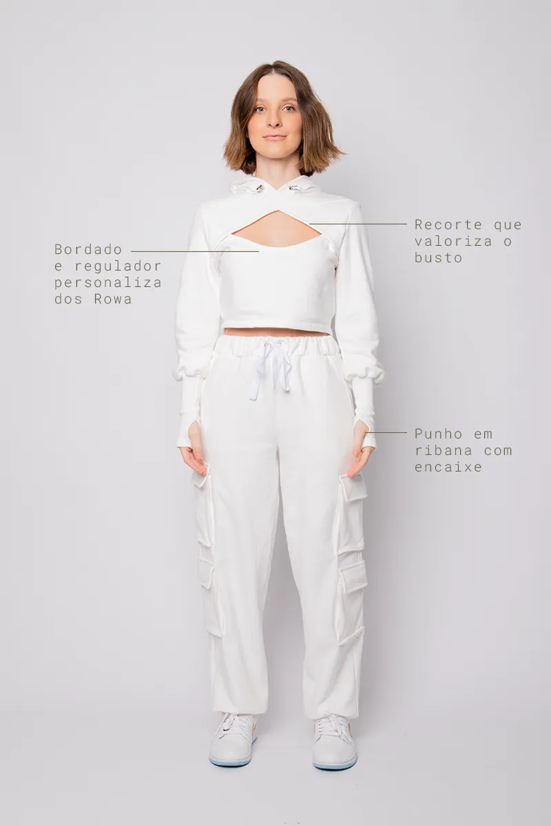 Calça de moletom Dengo - Off White