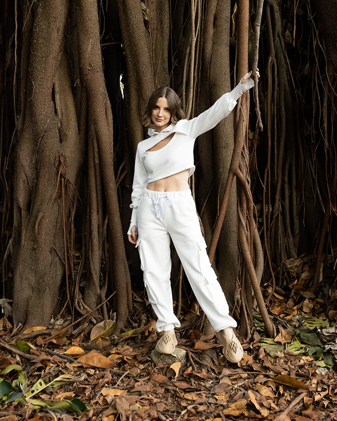Calça de moletom Dengo - Off White