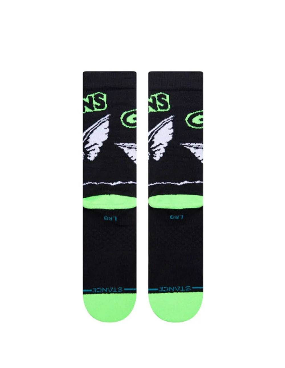 Calcetines Stance Bright Light Negros y Verdes Unisex