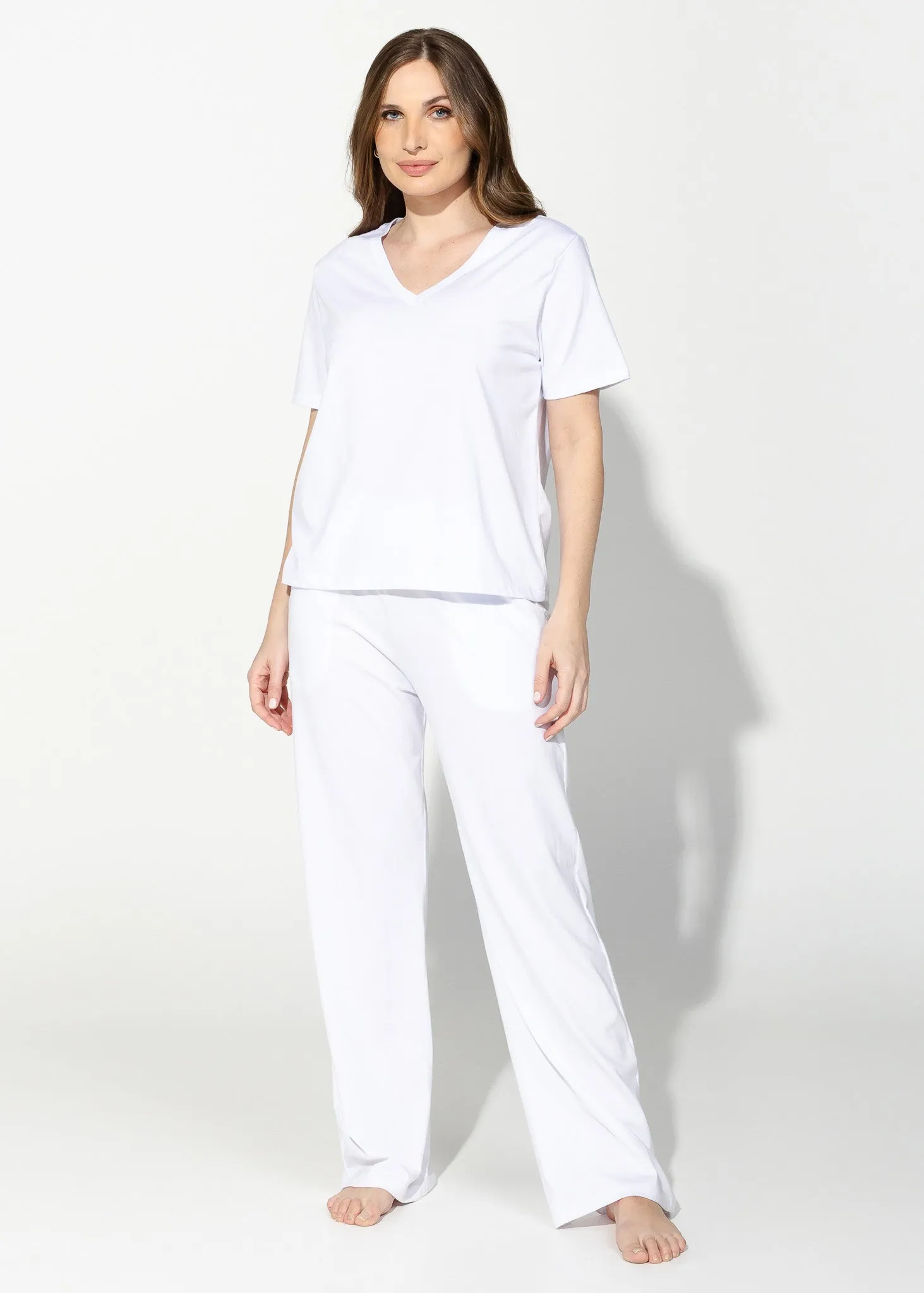 Camiseta Algodão Pima Branca