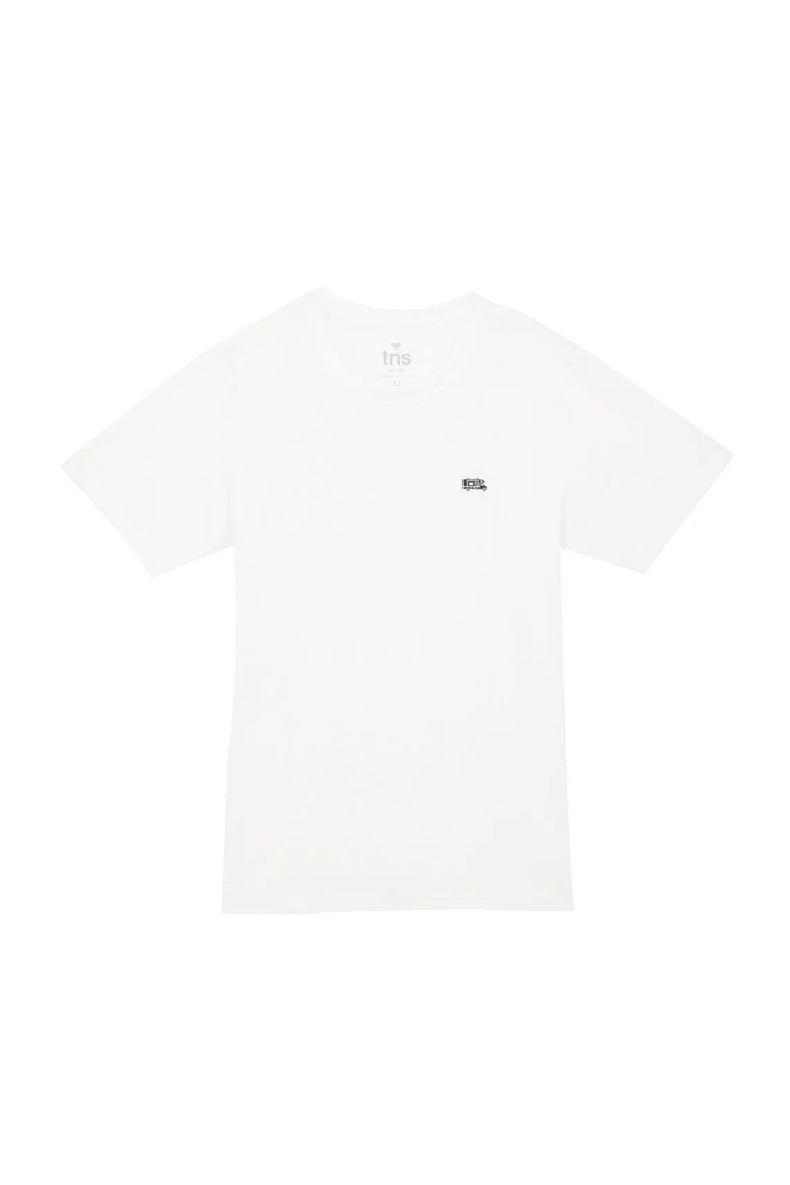 Camiseta blanca con estampado para hombre