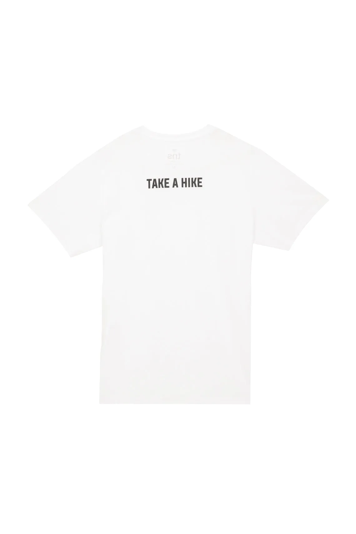 Camiseta blanca con estampado para hombre