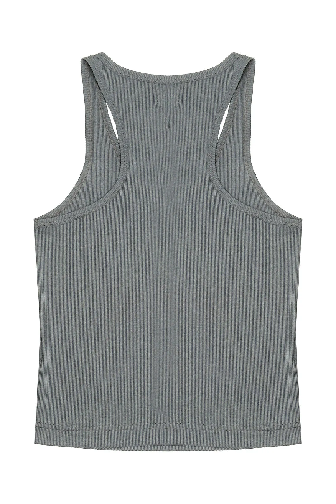 Camiseta cuello en V azul para mujer