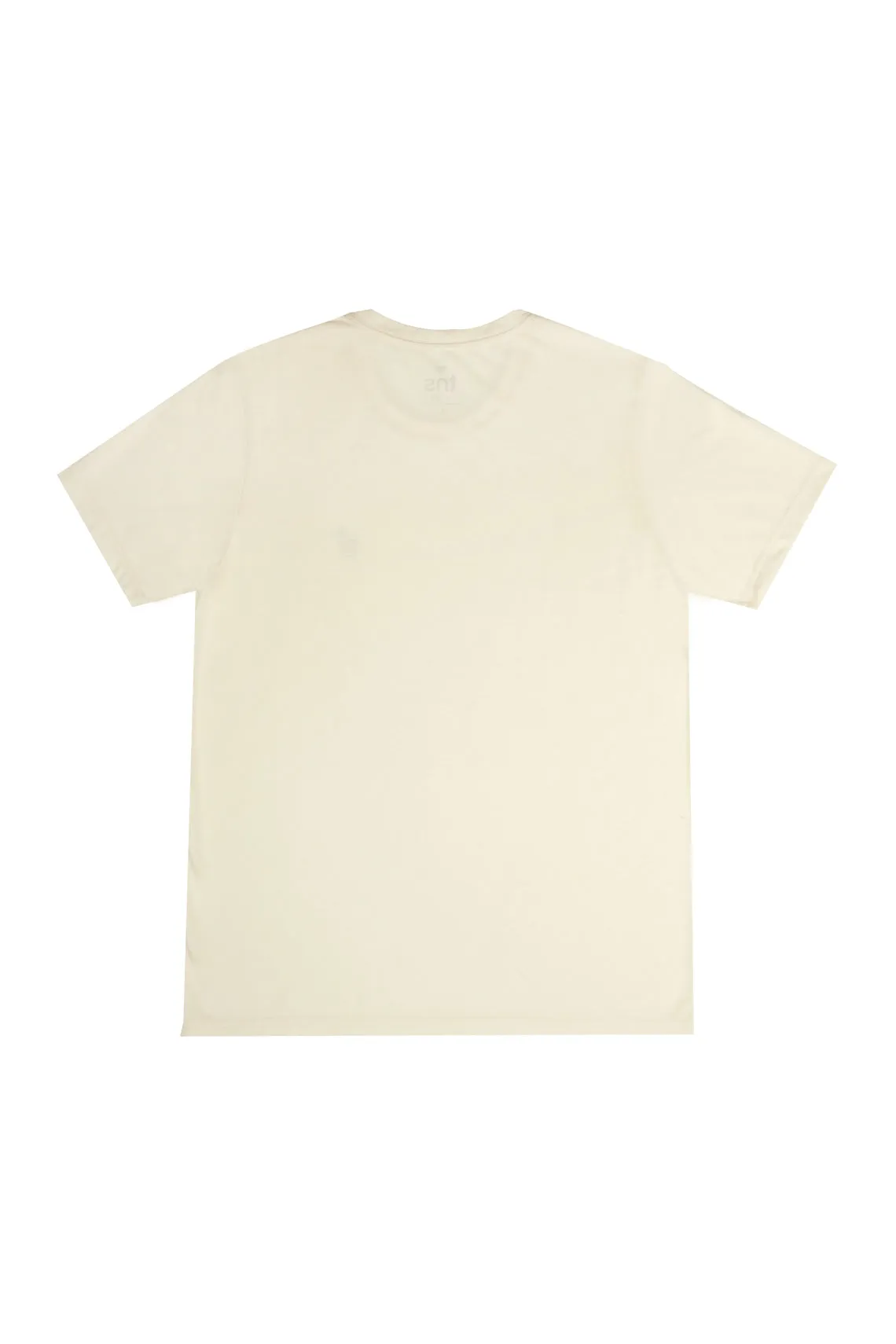 Camiseta cuello redondo crudo para hombre