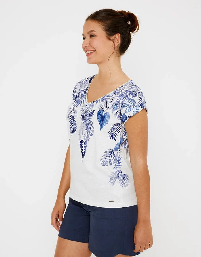 Camiseta Manga Corta Hojas - Leaf