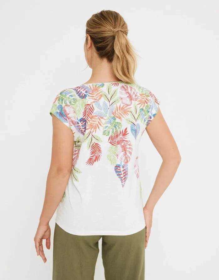 Camiseta Manga Corta Hojas - Leaf