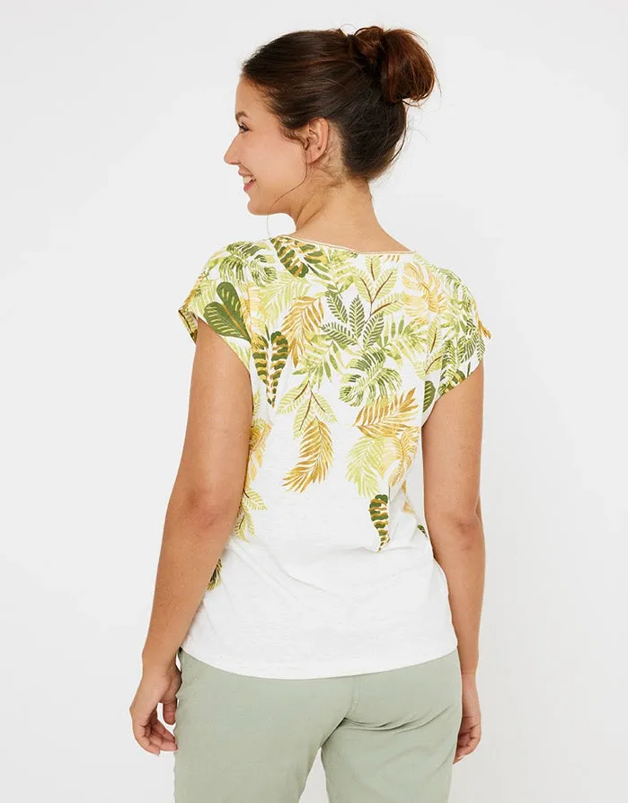 Camiseta Manga Corta Hojas - Leaf