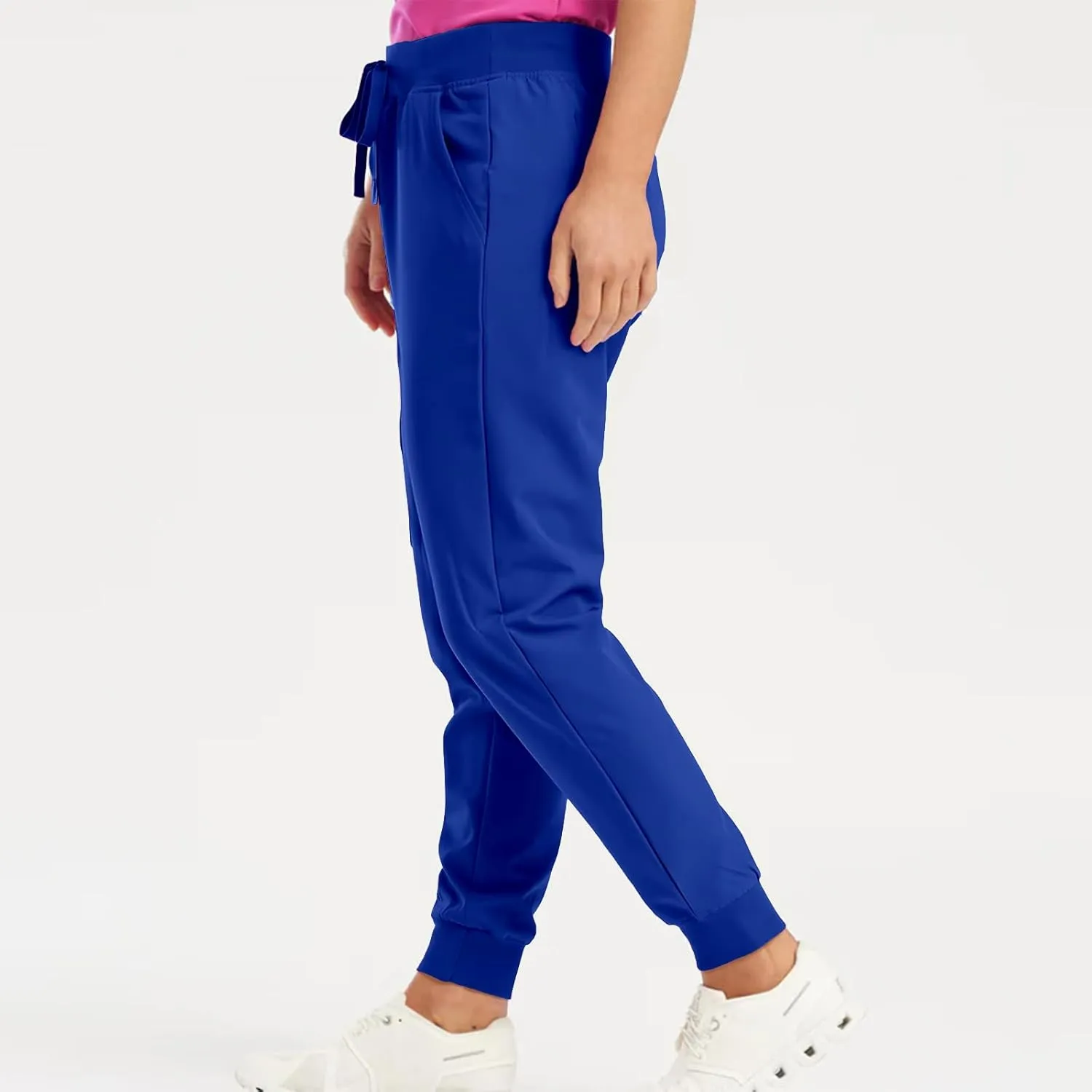 Cargo Joggers for Women Drawstring Baggy Work Yoga Scrubs Pants Lightweight Cute Elastic Waist Pull On Cargo Pants