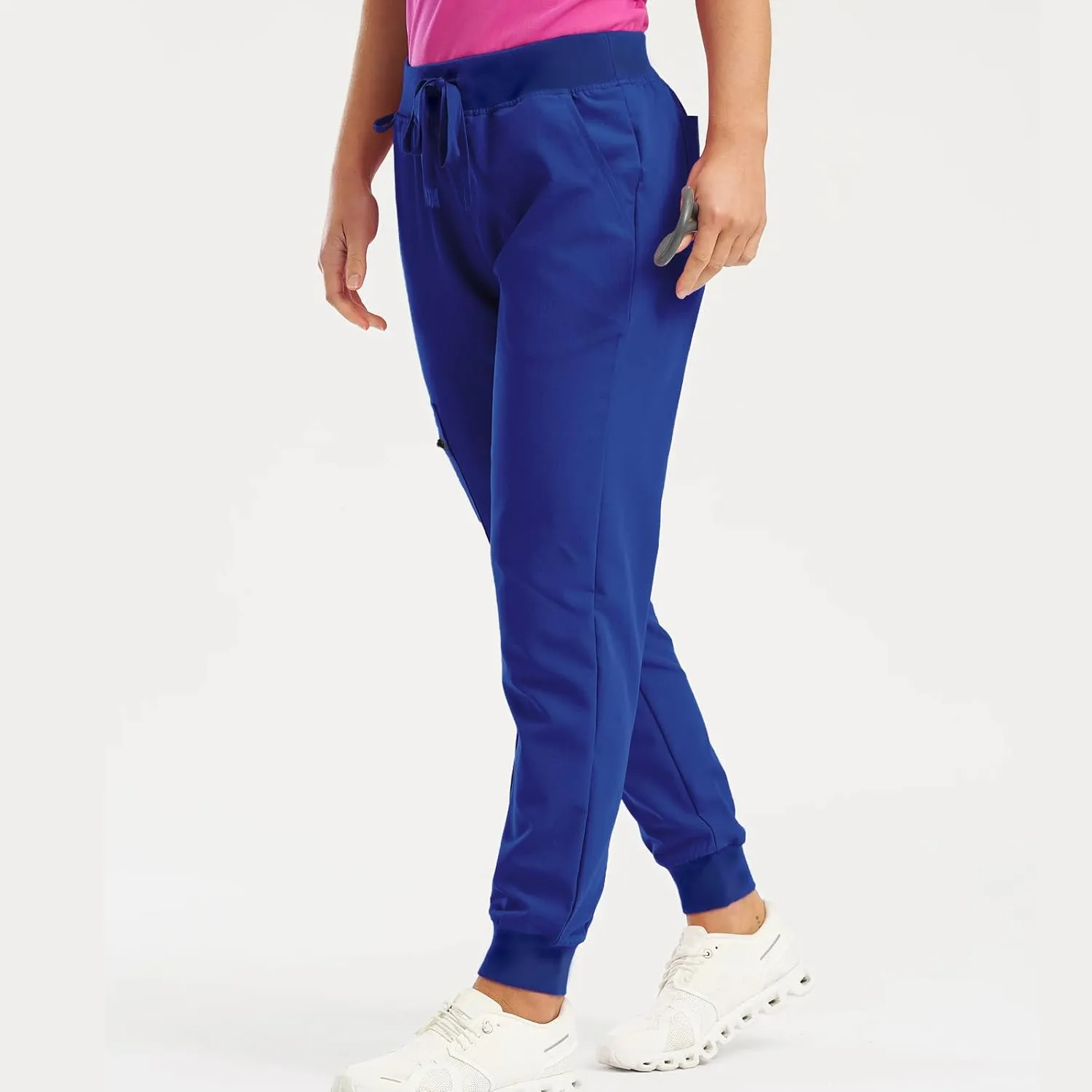 Cargo Joggers for Women Drawstring Baggy Work Yoga Scrubs Pants Lightweight Cute Elastic Waist Pull On Cargo Pants