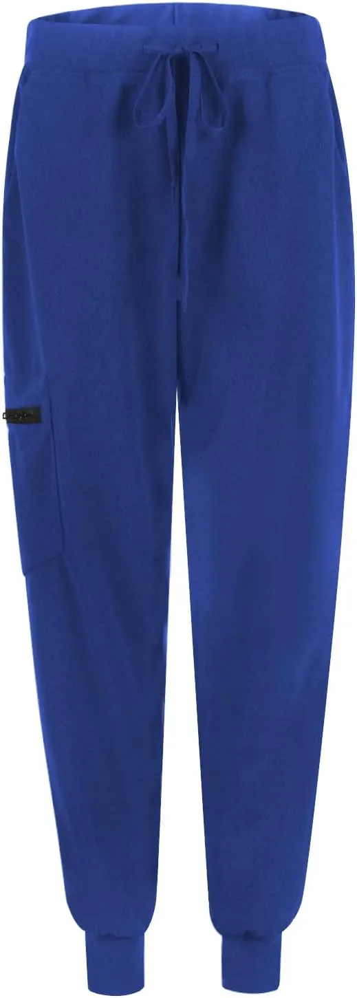 Cargo Joggers for Women Drawstring Baggy Work Yoga Scrubs Pants Lightweight Cute Elastic Waist Pull On Cargo Pants