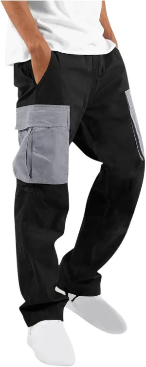 Cargos Pants Men Big and Tall Relaxed Fit Construction Work Hiking Workout Joggers