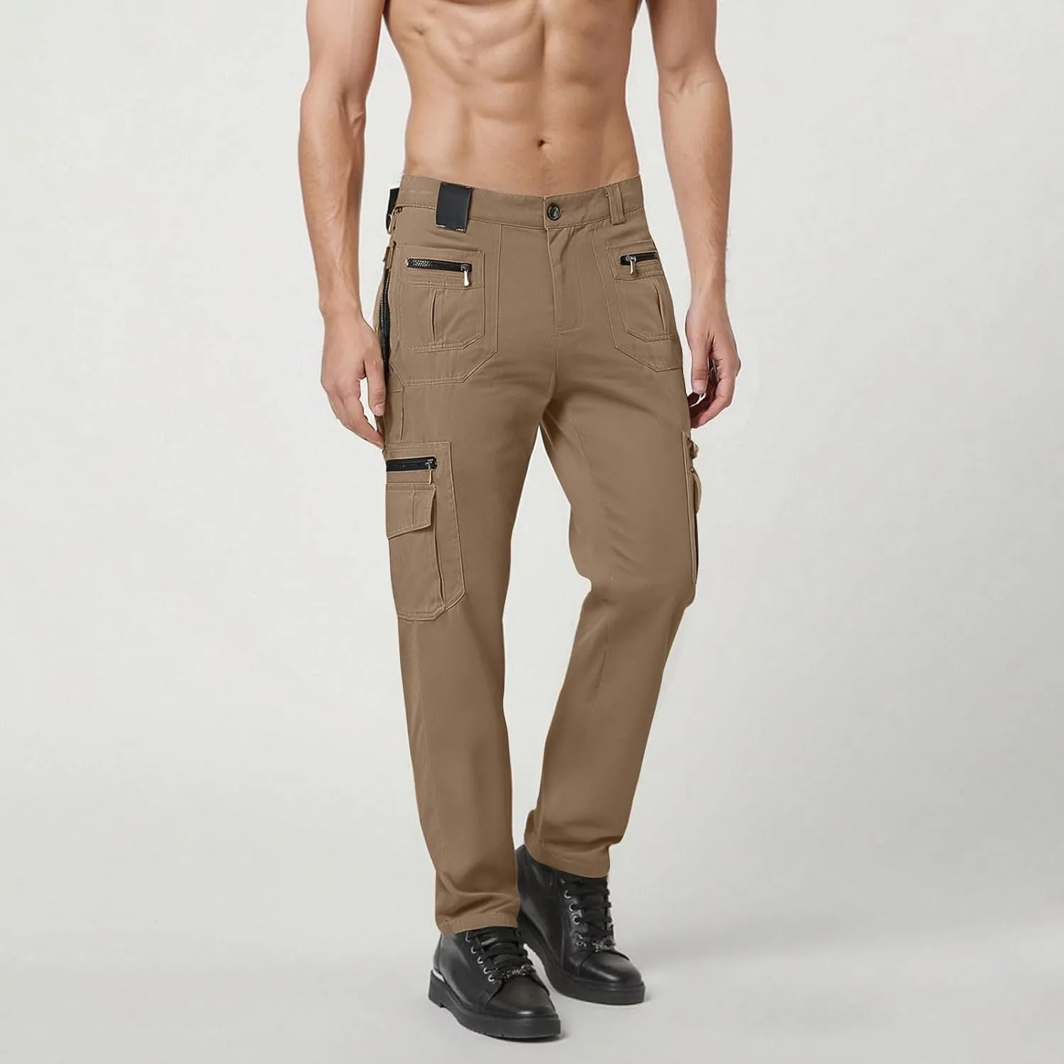 Cargos Pants Men Big and Tall Relaxed Fit Construction Work Hiking Workout Joggers