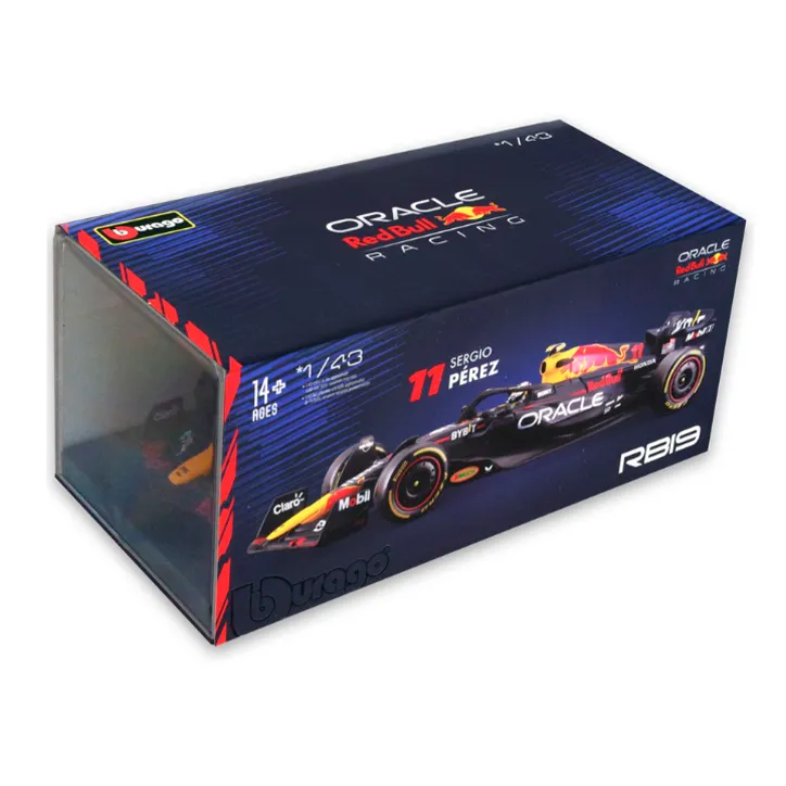Carro a Escala 1:43 Sergio Checo Perez 2023 R19 - Azul Oscuro