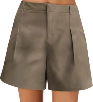 Casual Shorts for Women 2025 Summer Dressy Casual High Waist Dress Shorts Tailored Wide Leg Work Short with Pockets