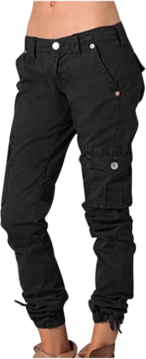 Ceboyel Womens Y2K Parachute Pants Tapered Cargo Pants Straight Leg Jogger Pants Trouser Trendy Outdoor Clothing 2023