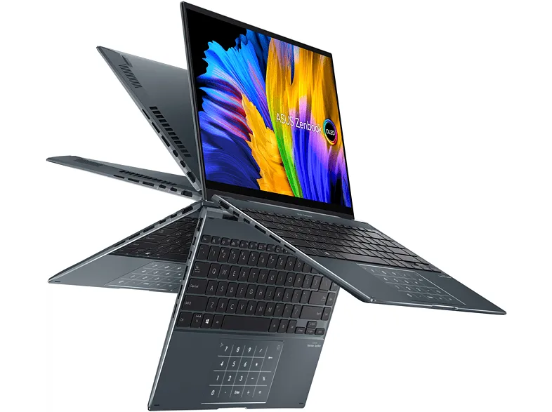 Convertible 2 en 1 - ASUS  ZenBook 14 Flip OLED UP5401ZA-KN006W, 14" WQXGA , Intel® Core™ i7-12700H, 16GB RAM, 1 TB SSD, Iris® Xe Graphics, W11H