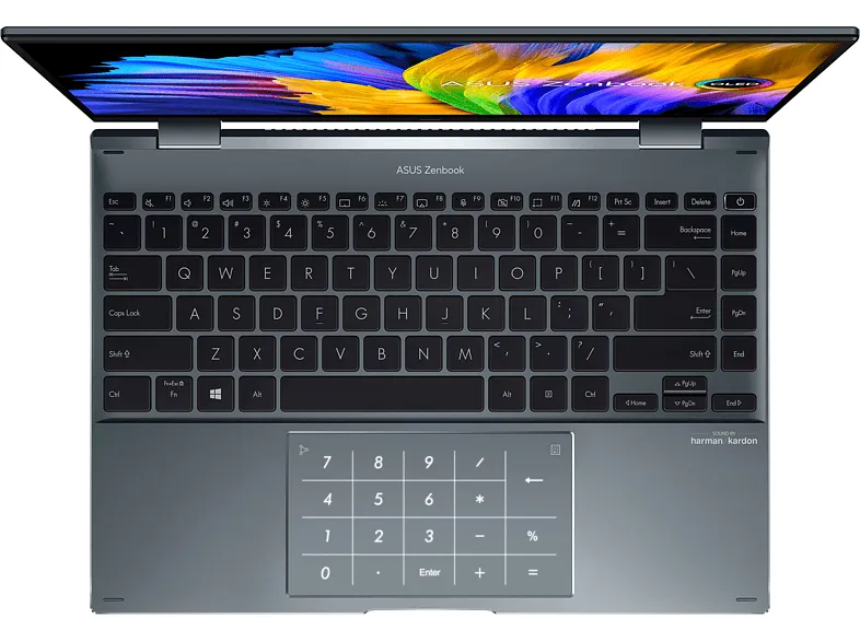 Convertible 2 en 1 - ASUS  ZenBook 14 Flip OLED UP5401ZA-KN006W, 14" WQXGA , Intel® Core™ i7-12700H, 16GB RAM, 1 TB SSD, Iris® Xe Graphics, W11H