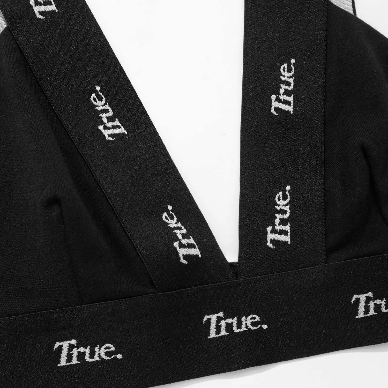 Elastic Top Bra - Black