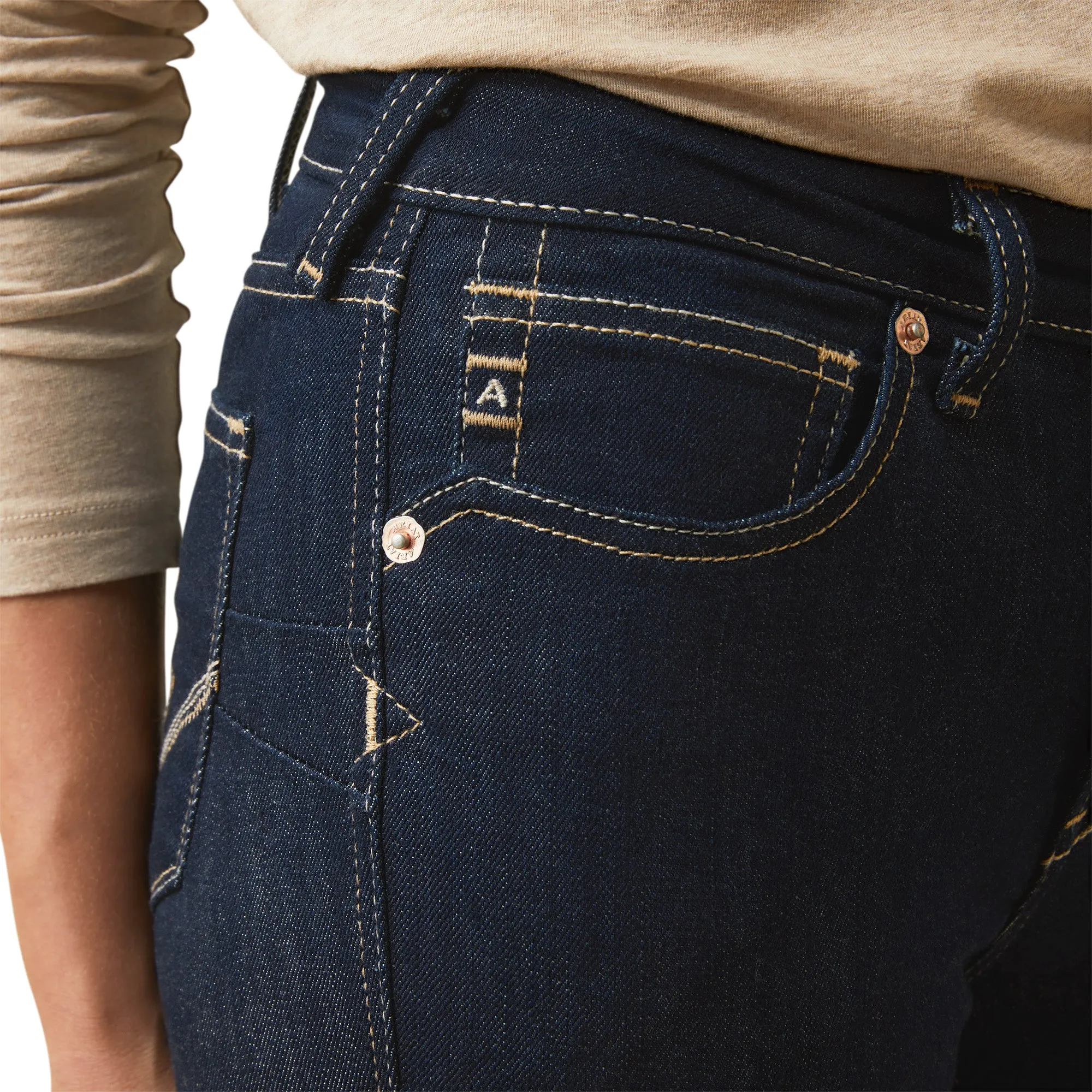 Jeans Ariat R.E.A.L. Selma Tiro Alto Corte de Bota
