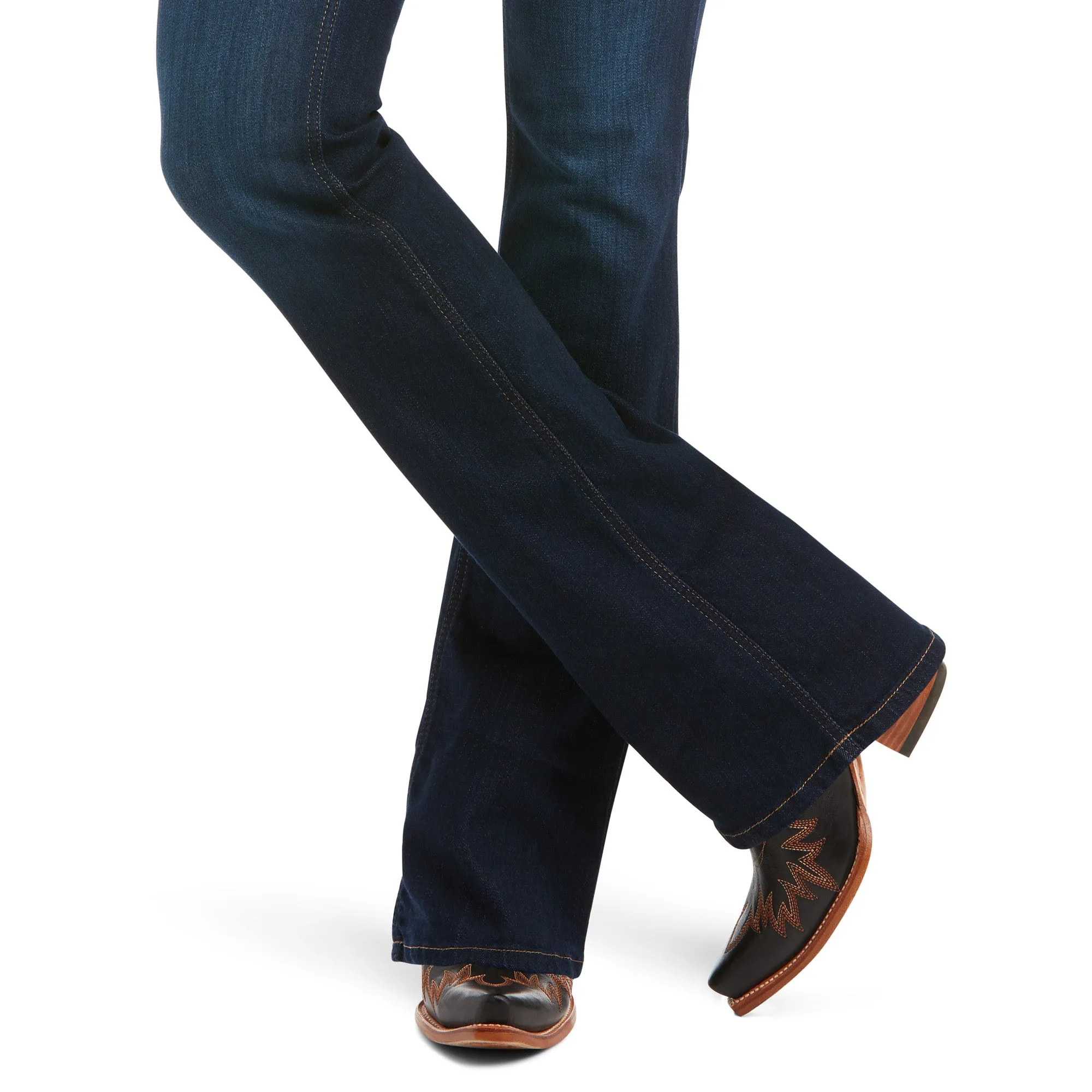 Jeans R.E.A.L. Ballary Tiro Alto Corte de Bota