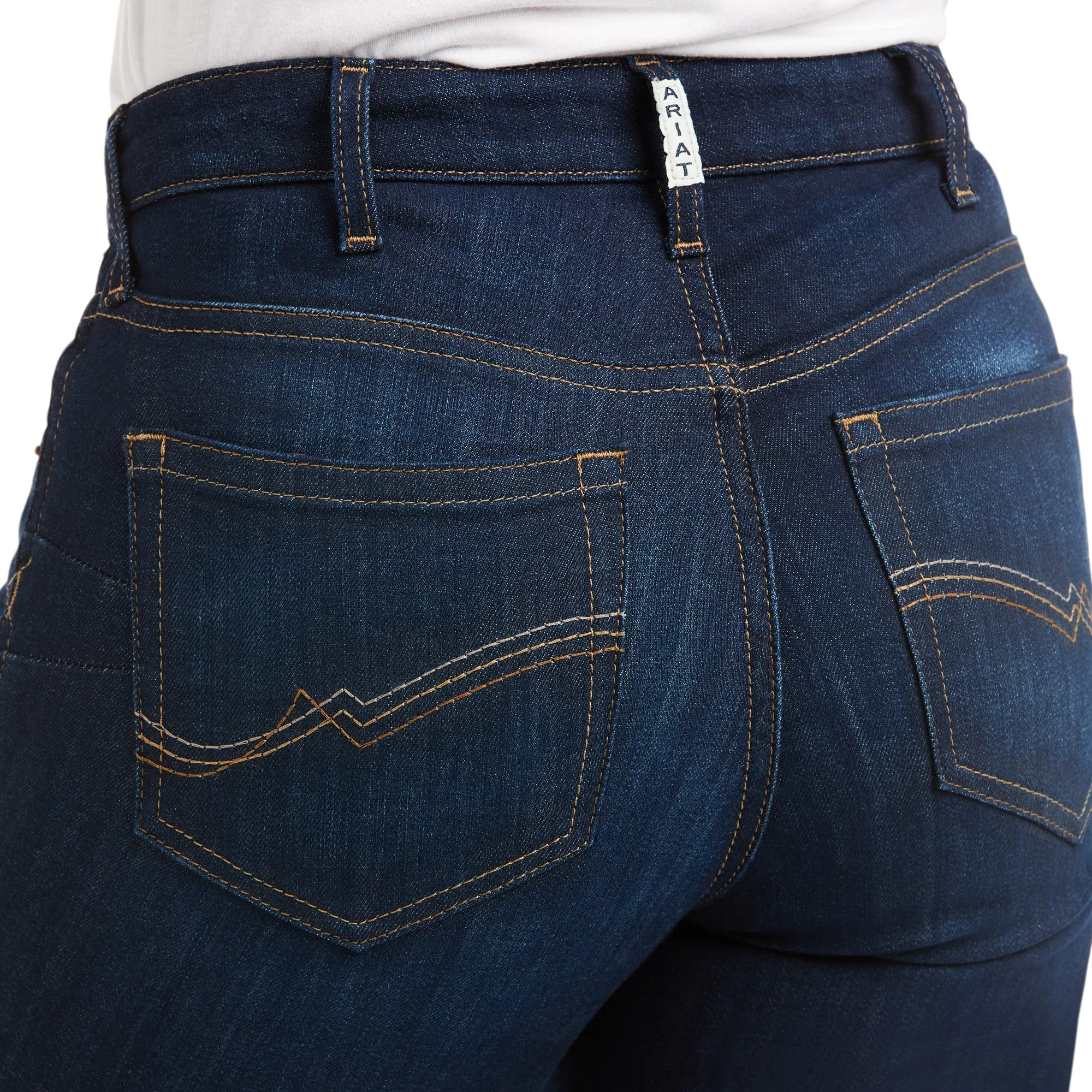 Jeans R.E.A.L. Ballary Tiro Alto Corte de Bota