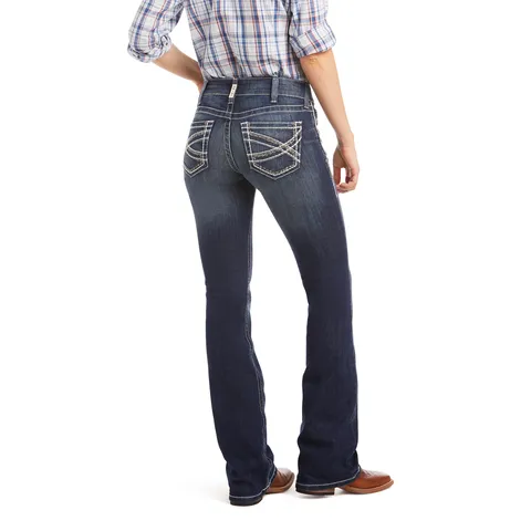 Jeans R.E.A.L Entwined Stretch Tiro Medio Corte de Bota