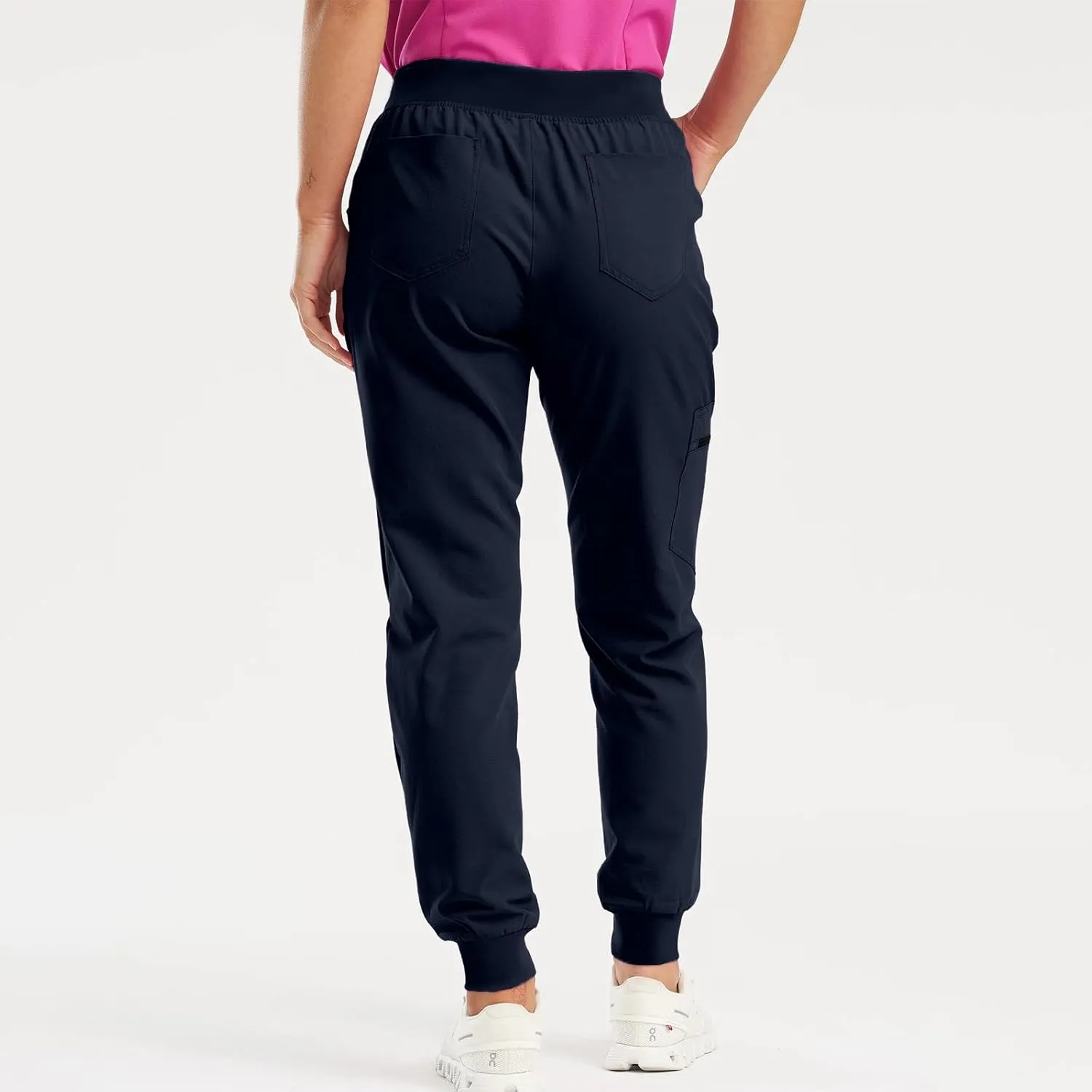 Jogger Scrubs for Women High Waisted Baggy Drawstring Cargo Pull On Pants Yoga Cute Casual Stretch Scrubs Pants