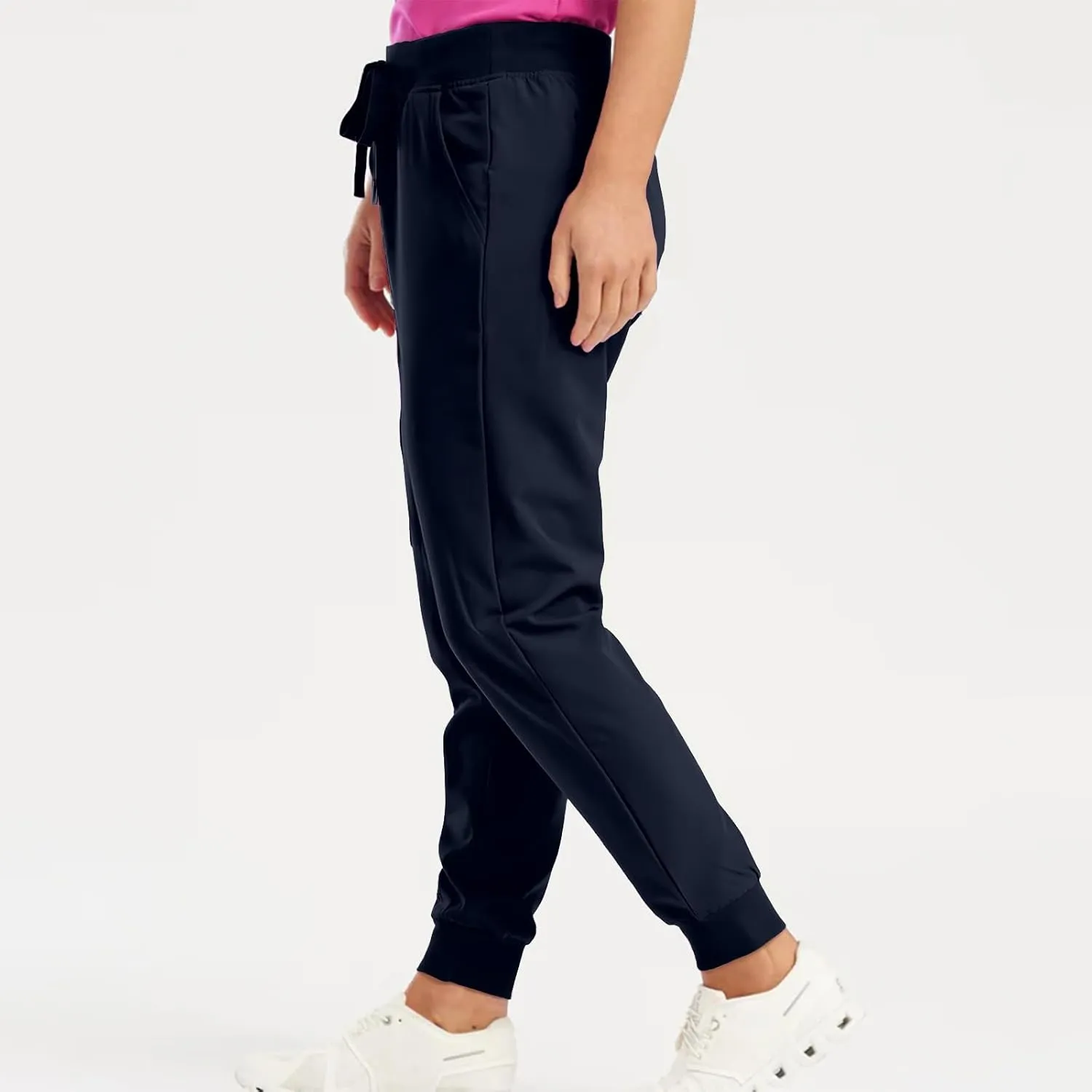 Jogger Scrubs for Women High Waisted Baggy Drawstring Cargo Pull On Pants Yoga Cute Casual Stretch Scrubs Pants