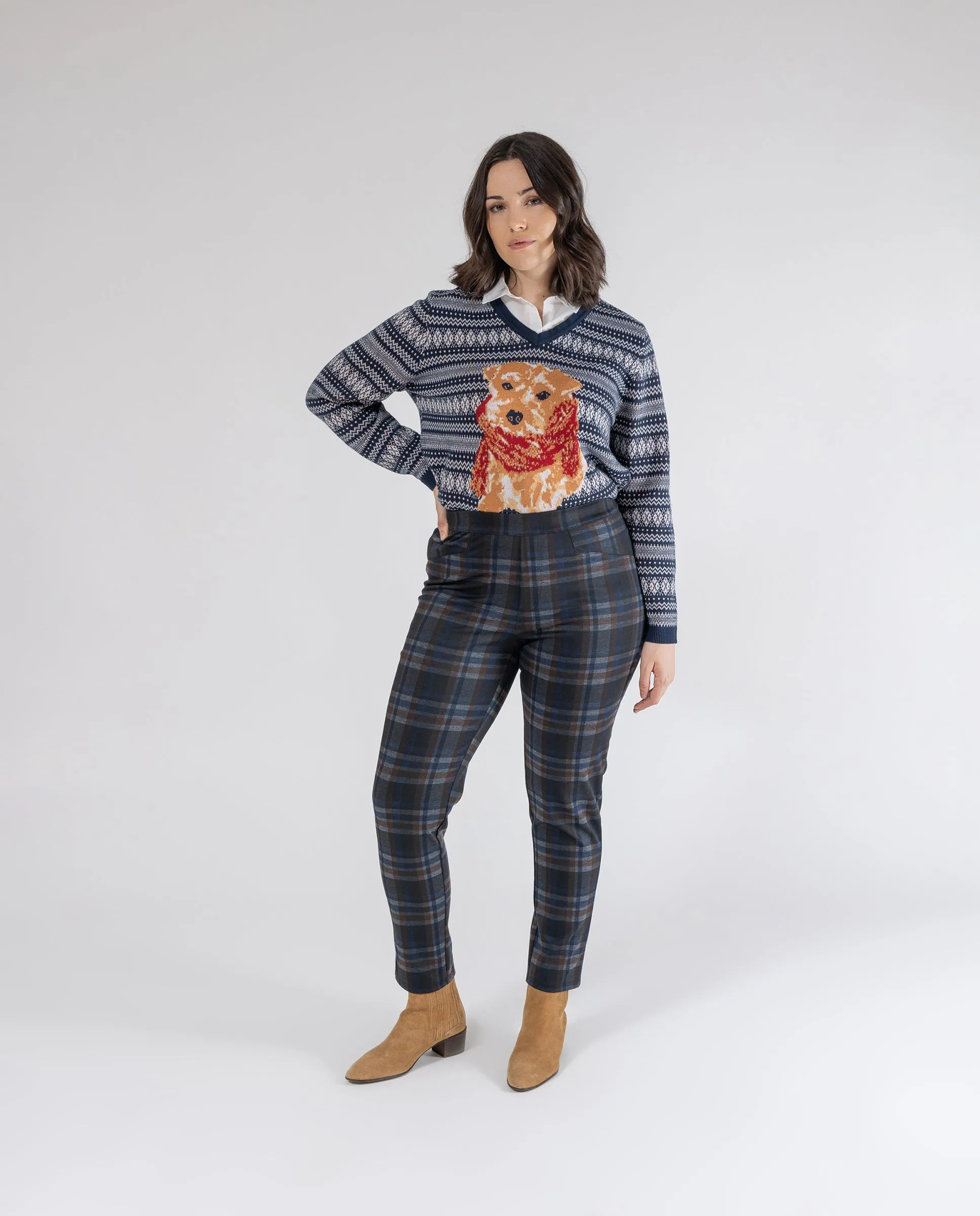 LEGGINGS PUSH-UP ESTAMPADO AZUL OSCURO