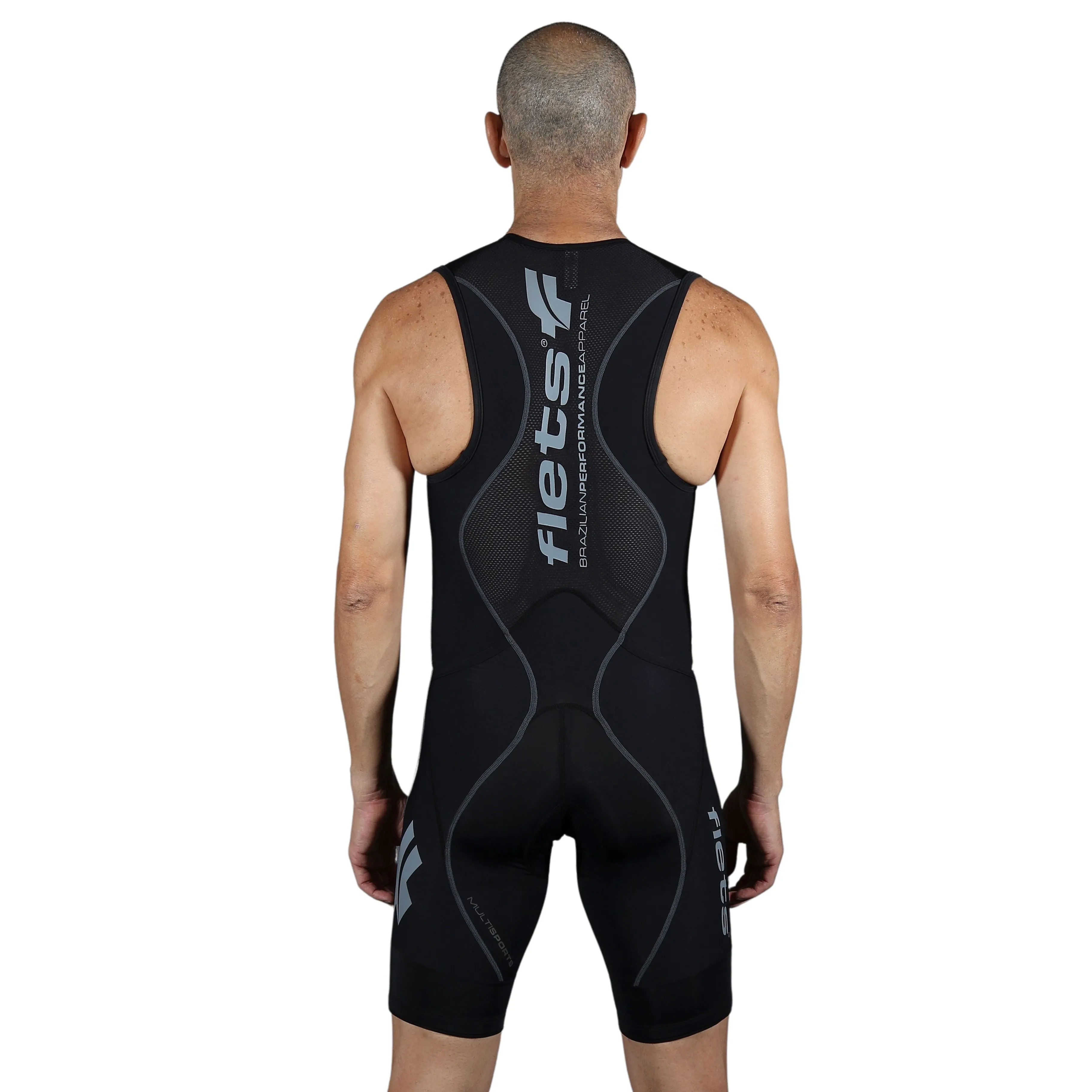 Macaquinho TRIATHLON s/manga PRETO l Masc
