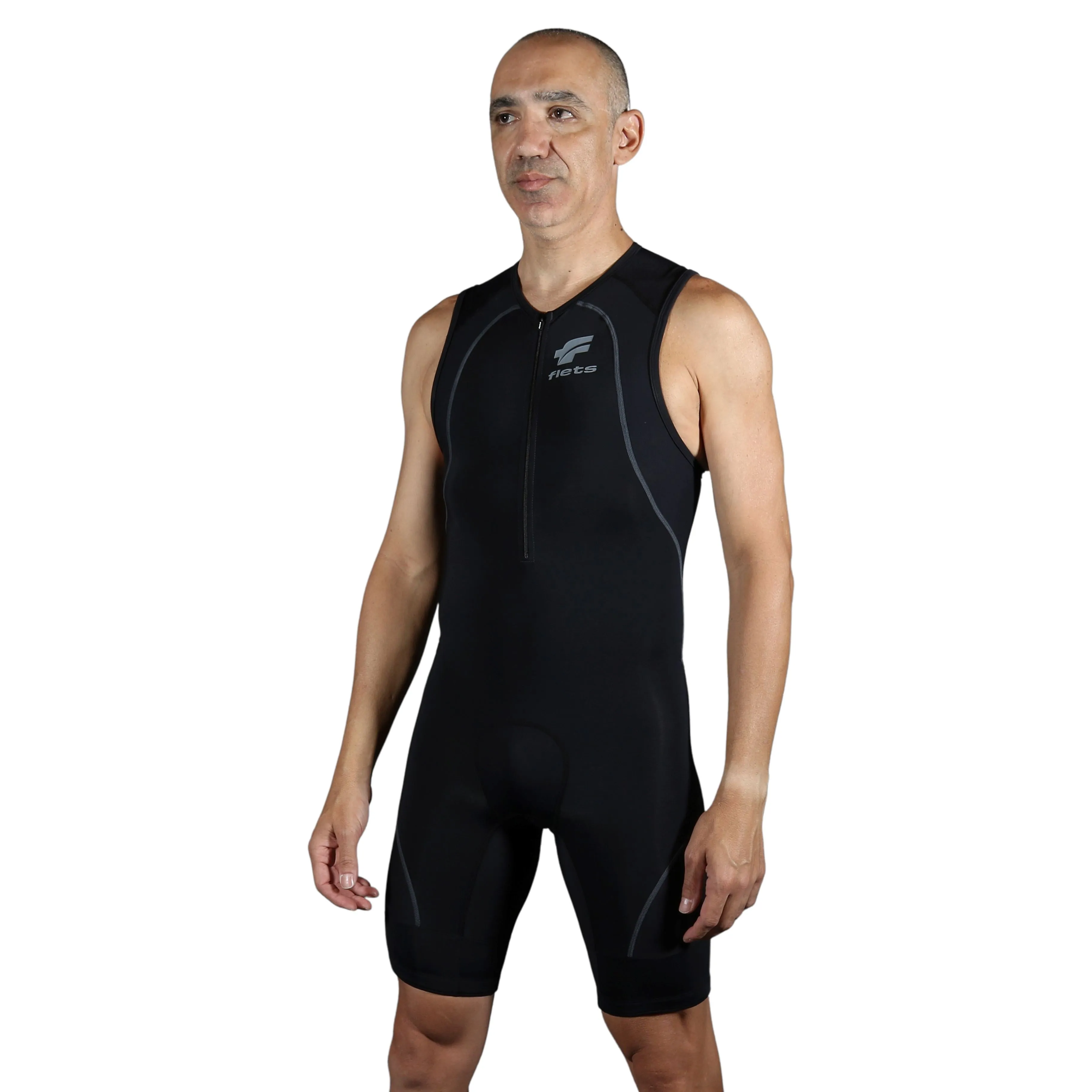 Macaquinho TRIATHLON s/manga PRETO l Masc