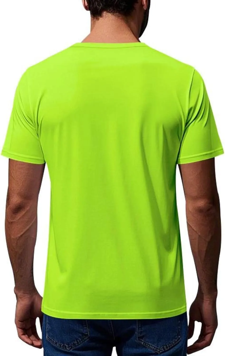 Men Summer T Shirt Short Sleeve Workout Breathable Athletic Running Tees Tops Super Soft Well-Crafted Classic Tee
