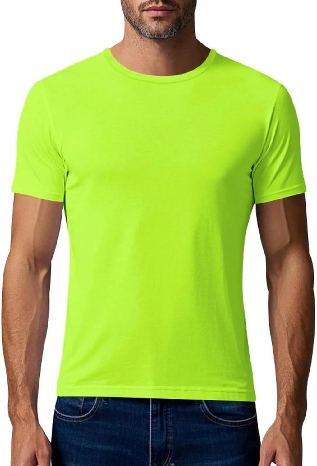 Men Summer T Shirt Short Sleeve Workout Breathable Athletic Running Tees Tops Super Soft Well-Crafted Classic Tee