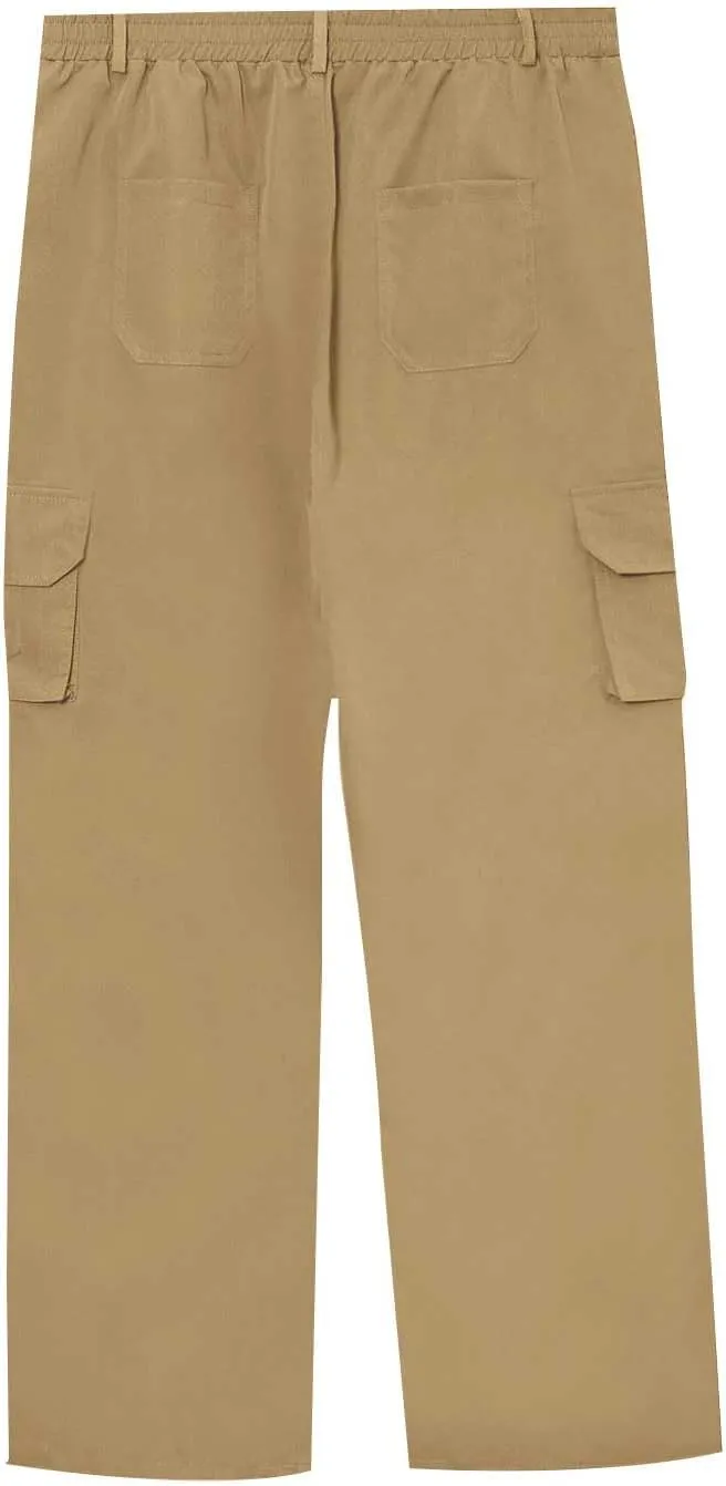 Men's Flex Ripstop Tactical Pants Water Resistant Stretch Cargo Pants Lightweight Hiking Work Trousers Multi Pockets