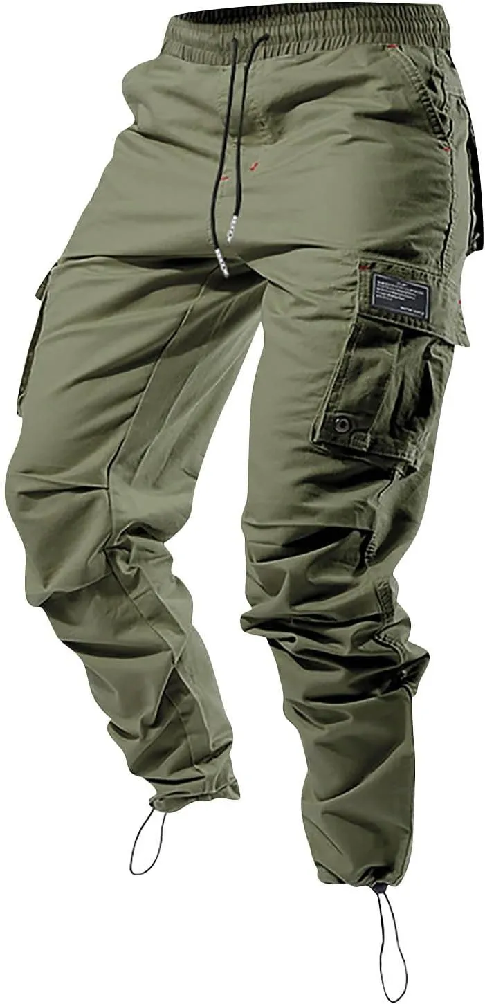 Mens Flexcamo Tactical Waterproof Pant for Men Relaxed Fit Work Camo Hiking Construction Pants Multi Pockets