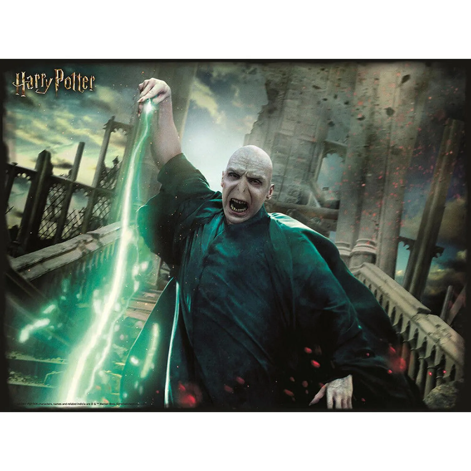 New Arrival Prime 3D Puzzles Rompecabezas Lenticular Voldemort 300Pz Harry Potter