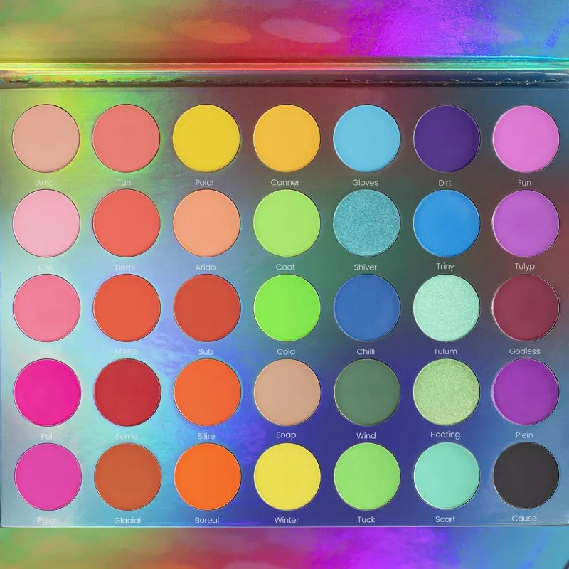 Paleta de sombras Ártica 35 tonos