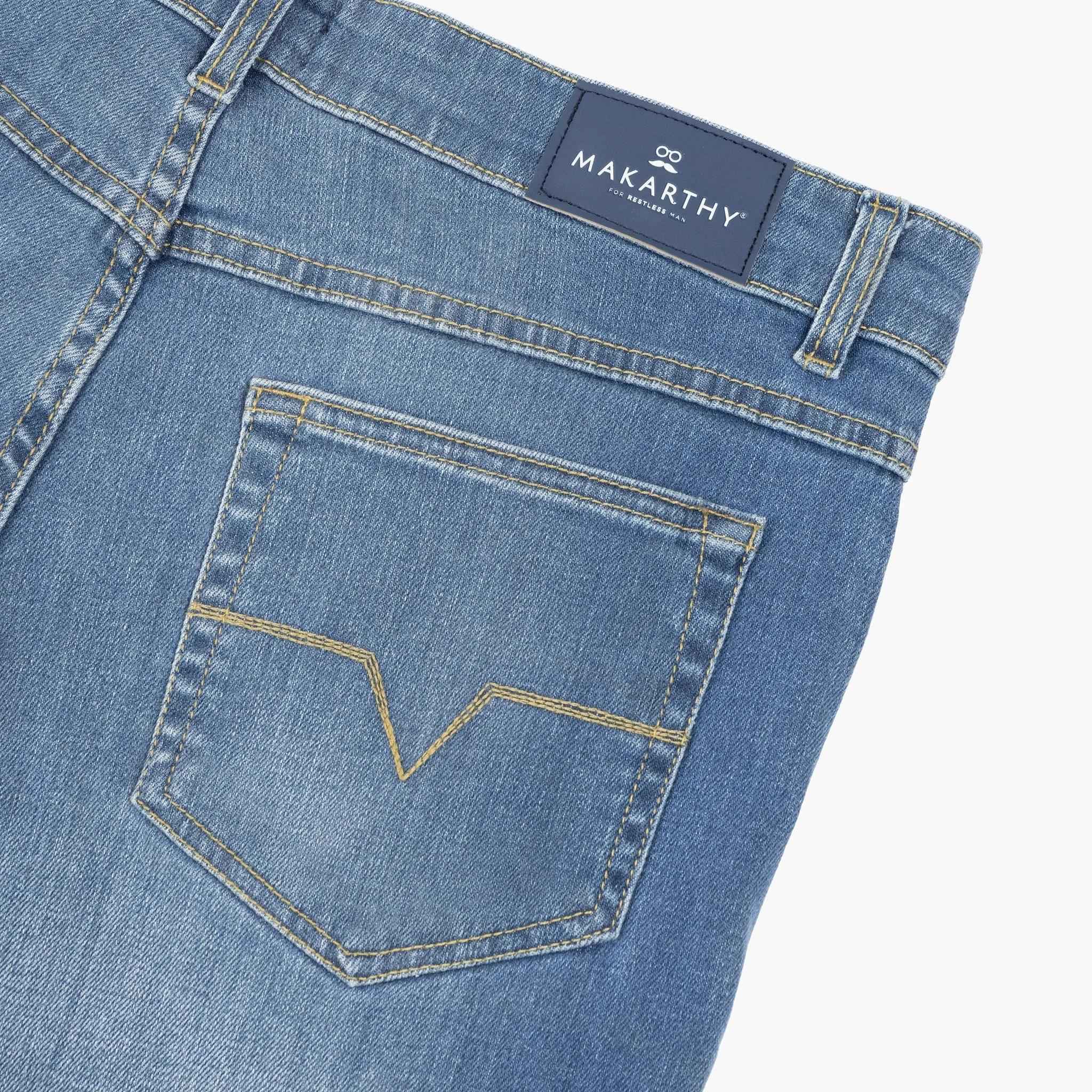 Pantalón Denim Azul Claro