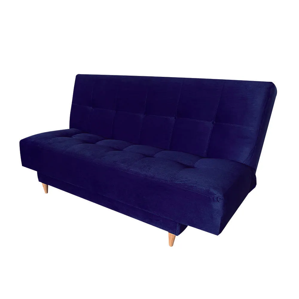 Sofa Cama London 3 Posiciones Tela Amigable a las Mascotas Azul