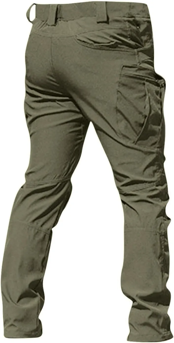 Tactical Pants for Men Stretch Ripstop Waterproof Quick Dry Cargo Hiking Pants Comfy Work Pant Outdoor with Pockets
