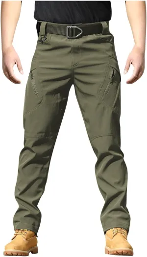 Tactical Pants for Men Stretch Ripstop Waterproof Quick Dry Cargo Hiking Pants Comfy Work Pant Outdoor with Pockets
