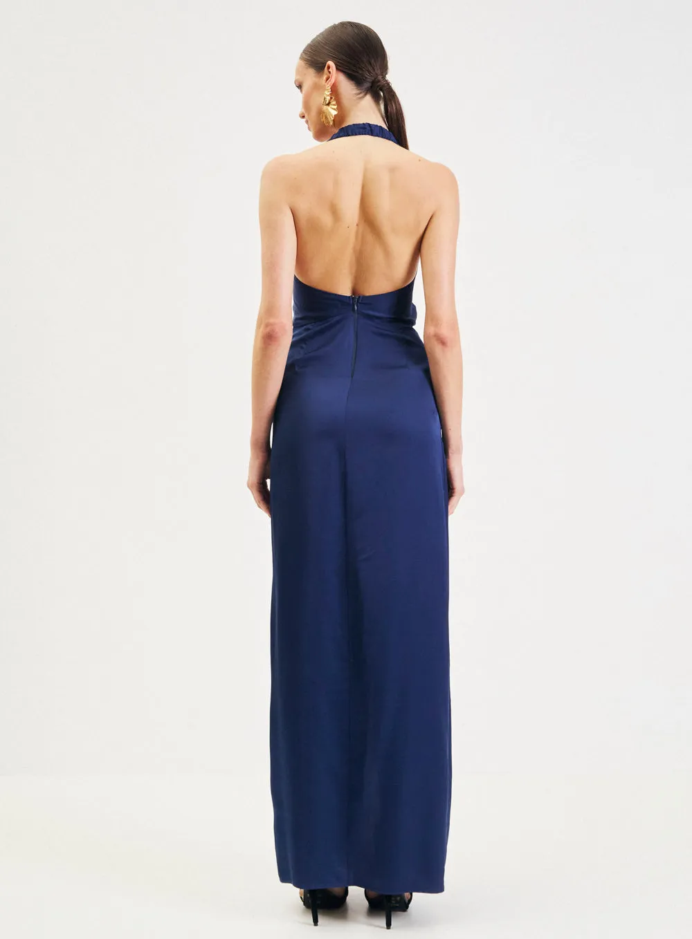Vestido L'Cecci Azul Dayana Frente Unica