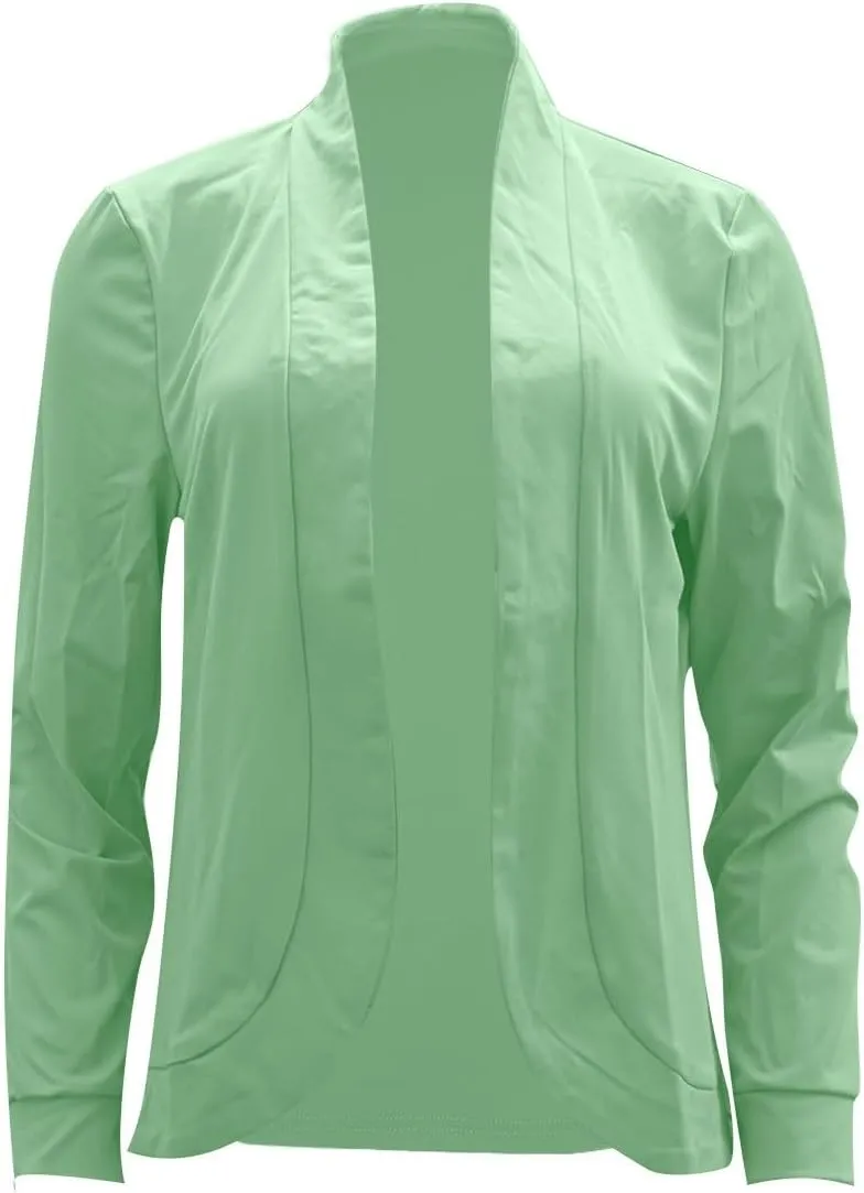 Womens Fall Casual Blazers 2024 Three Quarter Sleeve Sleeve Cardigan Short Small Coat Womens Casual Blazers 2024